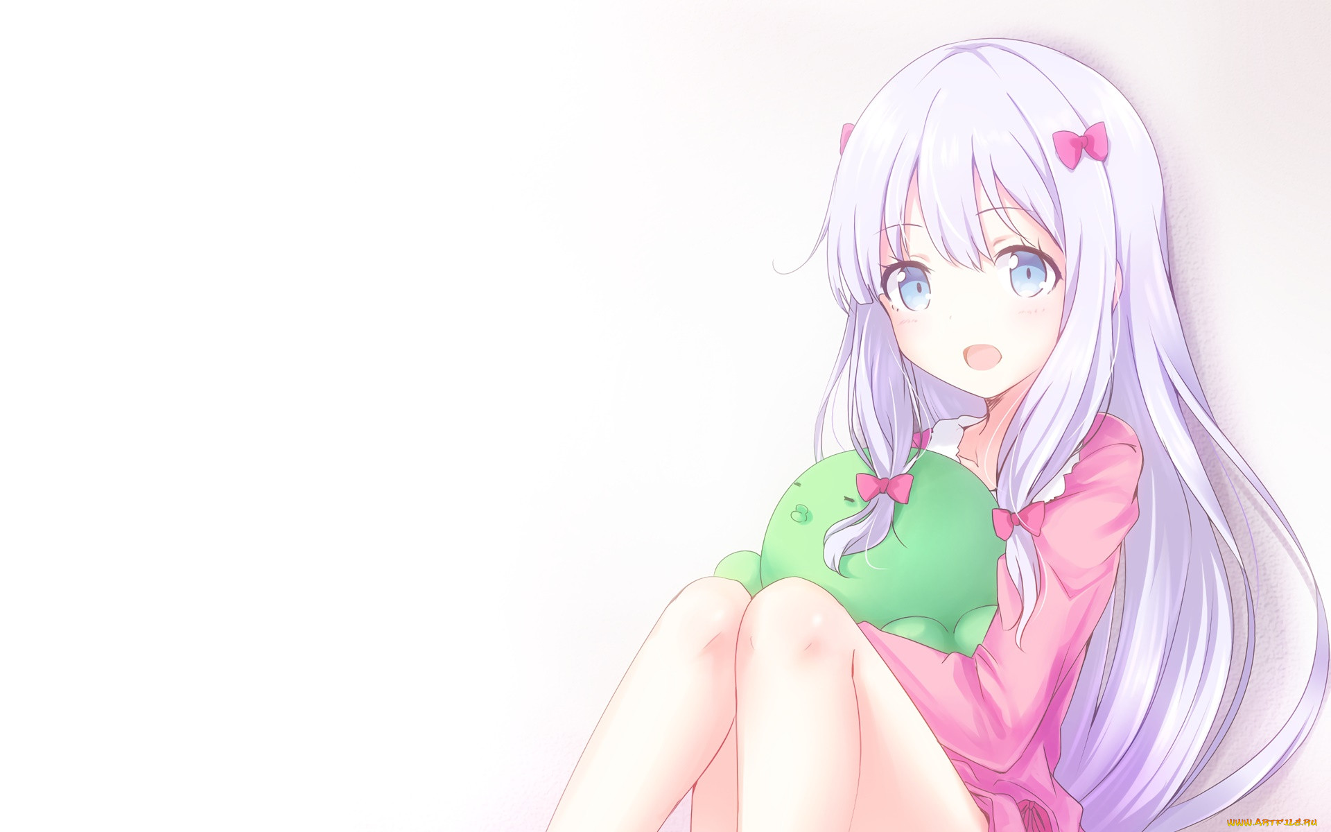 Обои Аниме EroManga-Sensei, обои для рабочего стола, фотографии аниме,  eromanga-sensei, девушка, фон, взгляд Обои для рабочего стола, скачать обои  картинки заставки на рабочий стол.